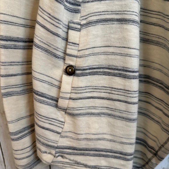 saturday sunday Anthropologie Open Cardigan Women's Size L Pockets Breathable - Picture 9 of 16